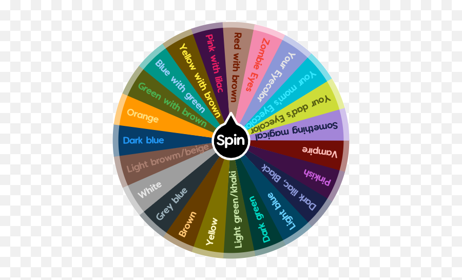 Eye Color Generator Wheel If You Re Feeling Uninspired And - Gacha Life Spin Wheel Color Eye Emoji,Free Emotion Color Wheel App