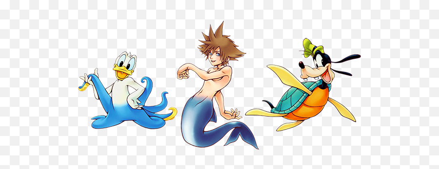 Kingdom Hearts Ultimania Gallery - Kingdom Hearts Sora Merman Emoji,Chocobo Emoji World Of Final Fantasy