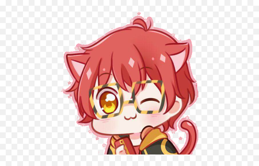 Mystic Messenger Icon - Seven Mystic Messenger Neko Emoji,App That Makes Me Cute Emoticons Like Mystic Mesdenger