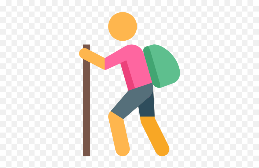 Hiking Angle Area Text Clipart - Illustration Emoji,Free Fishing Emojis