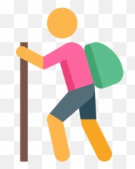 Hiking Angle Area Text Clipart - Illustration Emoji,Free Fishing Emojis