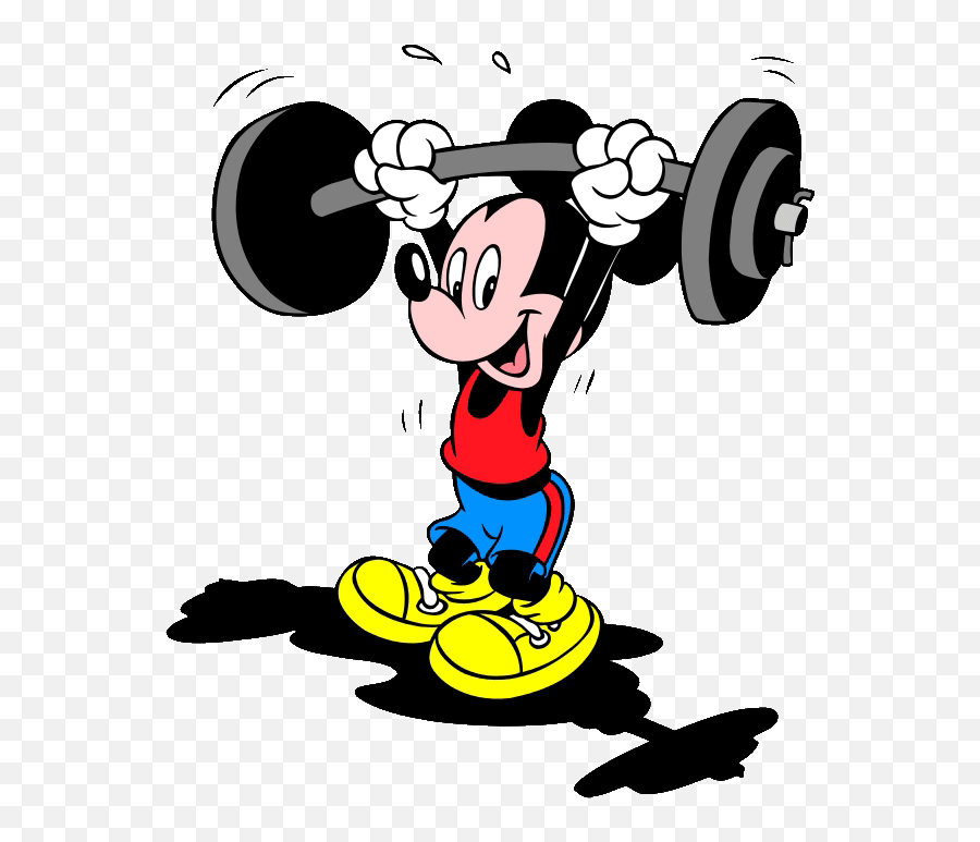 Dibujos Mickey - Mickey Mouse Weightlifting Emoji,Emoticons Not Mause