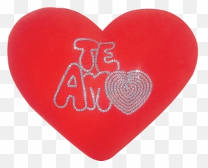 Almofada Te Amo Lantejoula - Te Amo Com Coração Png Emoji,Te Amo Escrito Com Emoticons