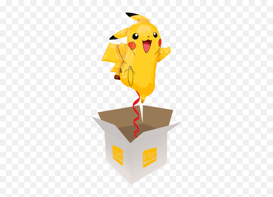 Welwyn Garden City Helium Balloon Delivery In A Box Send - Globo De Helio De Pikachu Emoji,Surprised Pikachu Emoji