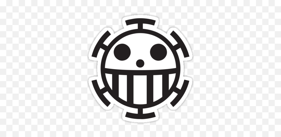 Pirates Logo - One Piece Trafalgar Law Jolly Roger One Piece Trafalgar Law Sticker Emoji,Pirate Emoticon