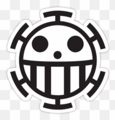 Pirates Logo - One Piece Trafalgar Law Jolly Roger One Piece Trafalgar Law Sticker Emoji,Pirate Emoticon