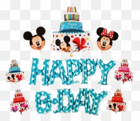Happy Birthday Mickey Mouse Balloon Set - Cake Decorating Supply Emoji,Emoji Balloons At Party City