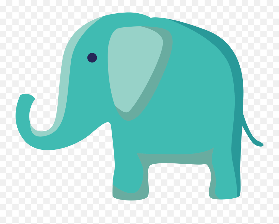Indian Elephant Blue Clip Art - Indian Elephant Blue Clip Emoji,Elepahnt Emoji
