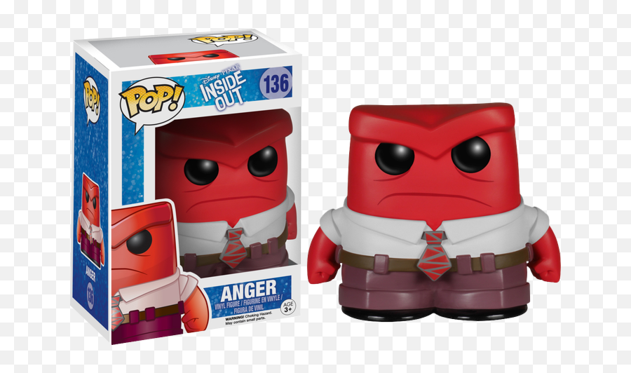 Inside Out - Anger Pop Vinyl Figure Inside Out Funko Pop Emoji,Inside Out Riley Without Emotions