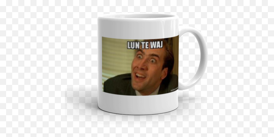 Lun Te Waj - Magic Mug Emoji,Nicolas Cage Emoji
