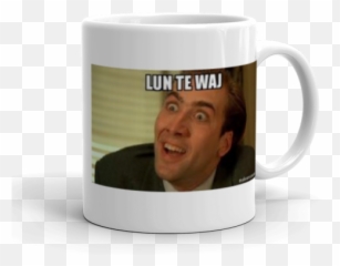 Lun Te Waj - Magic Mug Emoji,Nicolas Cage Emoji