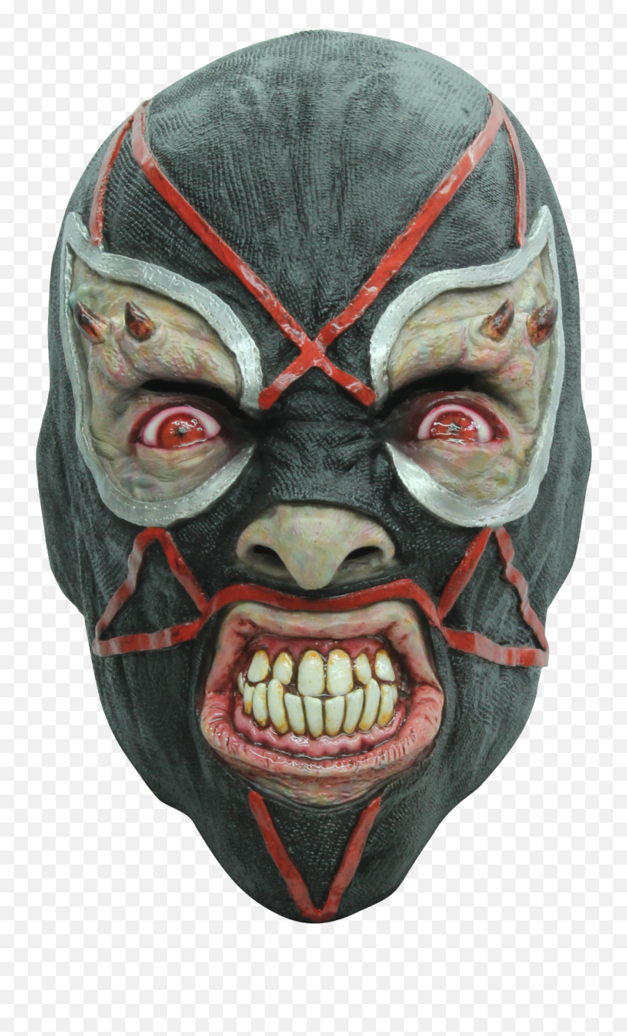 Mexican Devil Wrestler Ghoulish Deluxe Adult Latex Satanico Pandemonio Mask - Wrestling Emoji,Emoji Costumes For Sale