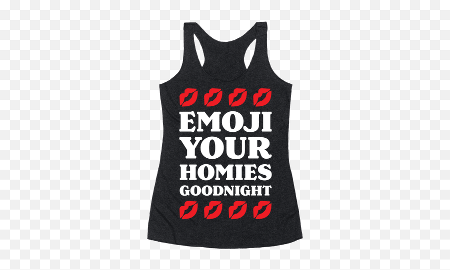 Emoji Racerback Tank Tops Lookhuman - Chill Ie,Peach Emoji Meme