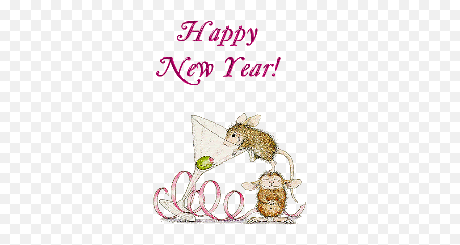 Happy New Year Tags To Post And Snag - House Mouse Design New Years Eve Emoji,Happy New Year Animated Emoji