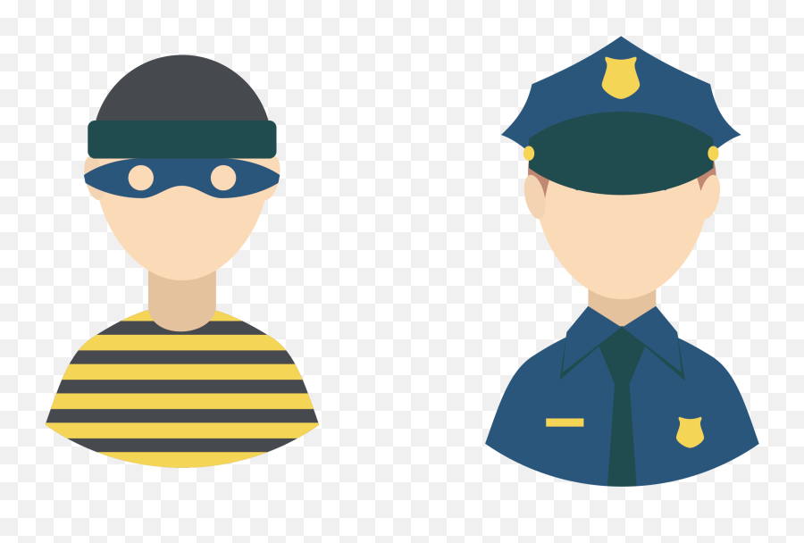Police Officer Computer File - Thief Vector Free Png Police Officer Police Vector Art Emoji,Thief Emoji