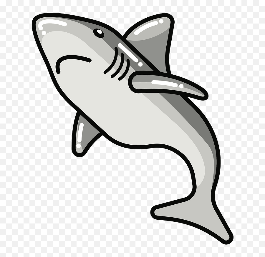 Shark Clipart Free Download Transparent Png Creazilla - Clip Art Emoji,Shark Emoji