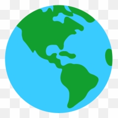 Globe Showing Americas Emoji Clipart - World Emoji Transparent Background,American Emoji
