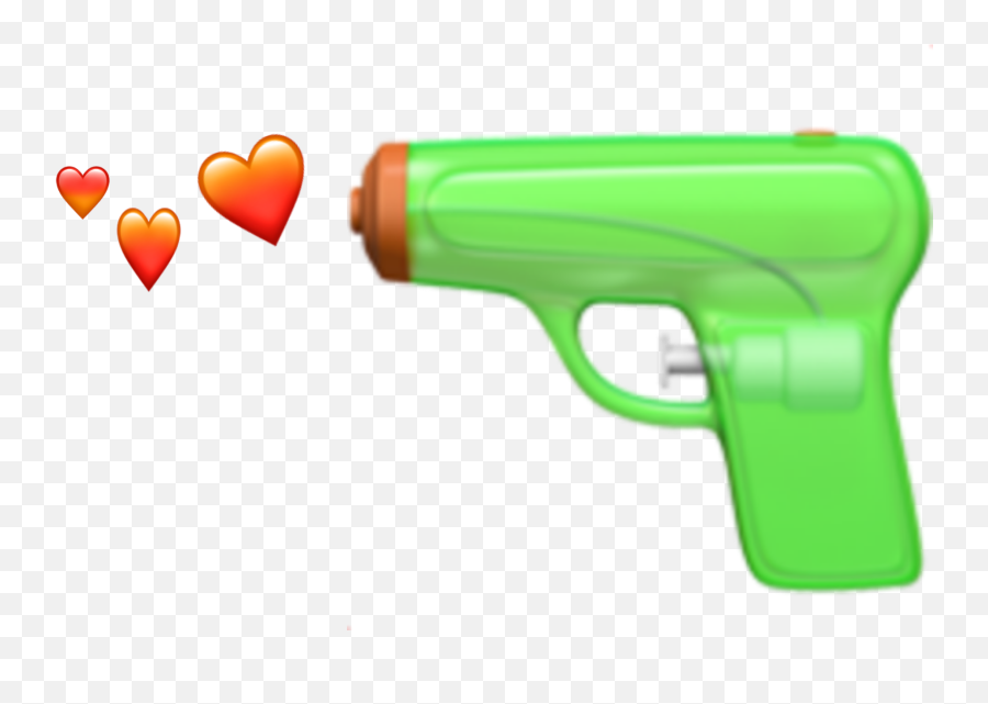 Happy Shooting Out Love Sticker By I Make Emojis - Gun Iphone Emoji Png,Gun Emojis