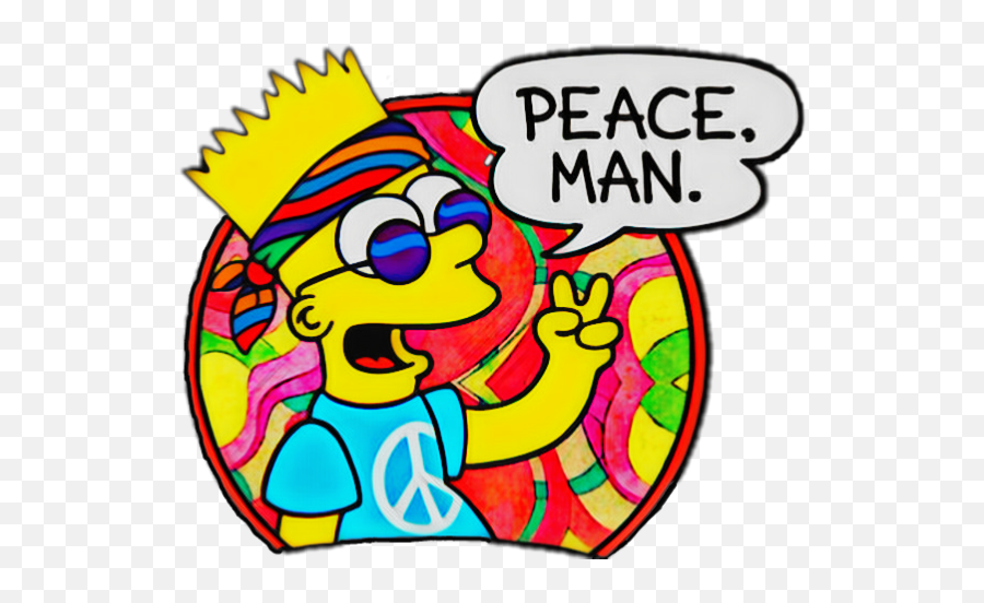 Hippie Sticker Challenge On Picsart - Hippie Png Emoji,Peace Hippy Smiley Emoticon