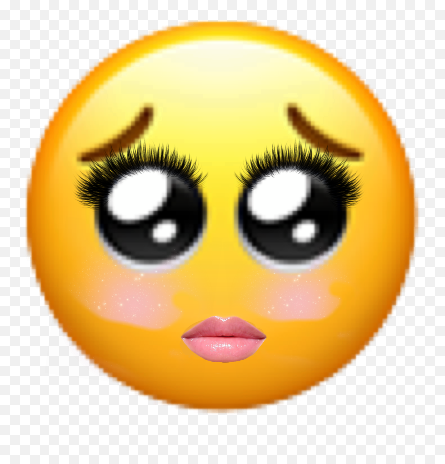 Freetouse Blush Sticker - Happy Emoji,Eyelashes Emoticon Text