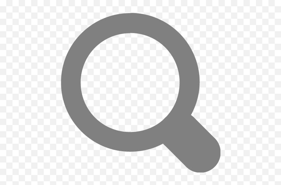 Gray Magnifying Glass 3 Icon - Icon Emoji,Magnifying Glass Facebook Emoticon