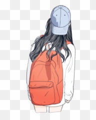 The Most Edited - Walking Girl With Backpack Drawing Emoji,Jansport Emoticon