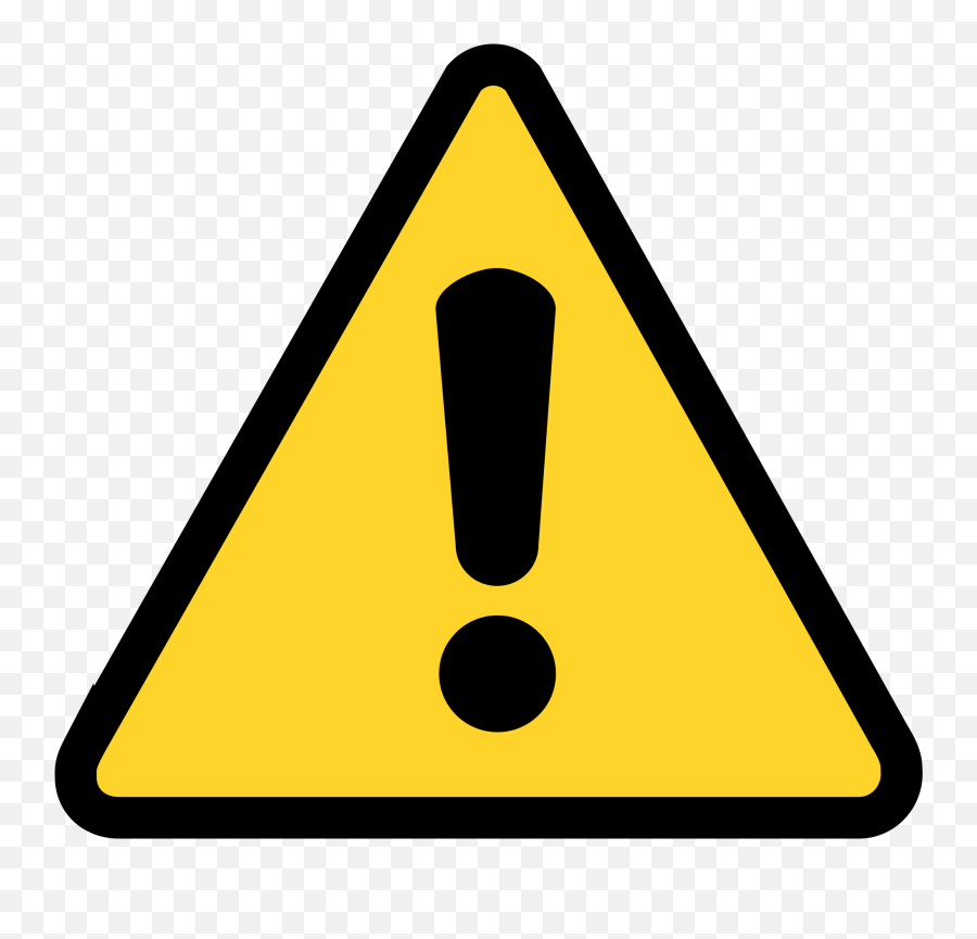 Warning Symbol - Warning Sign Png Emoji,Caution Emoji