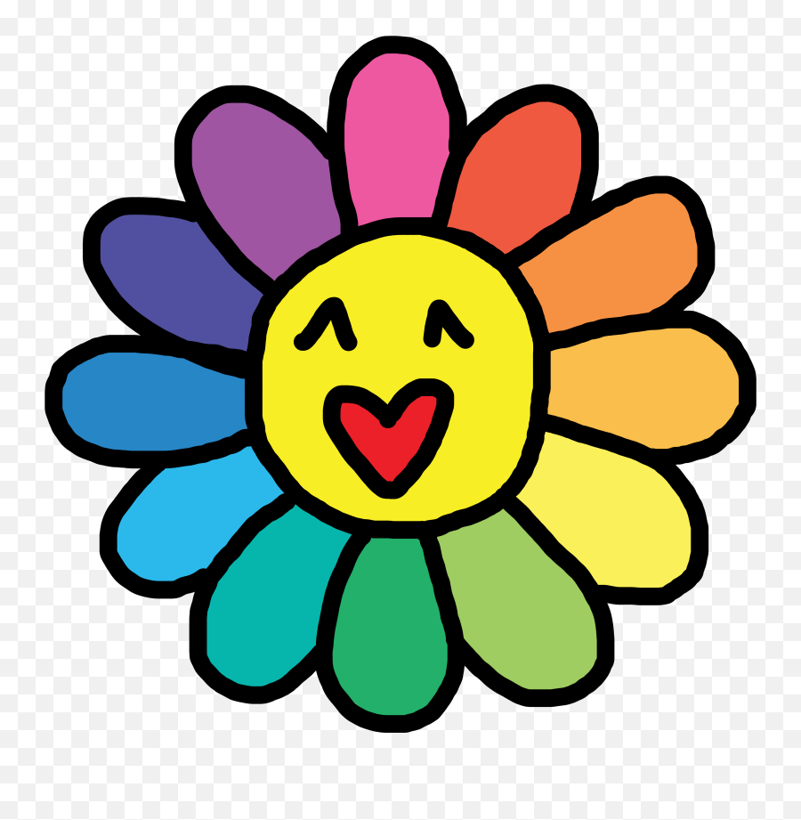 The Most Edited Takashimurakami Picsart - Hobicore Flower Transparent Emoji,Hobi Keychain Rainbow Emoticon