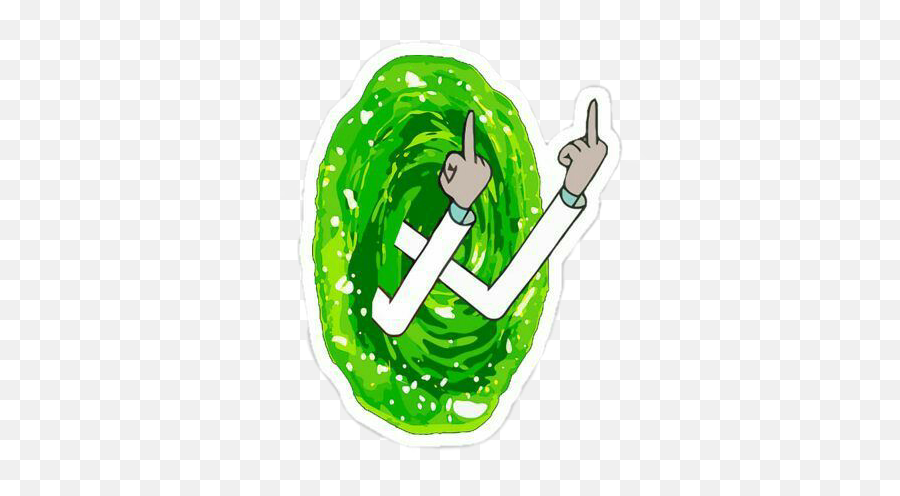 Riki Sticker - Png Rick Y Morty Portal Emoji,Disc Golf Emoji