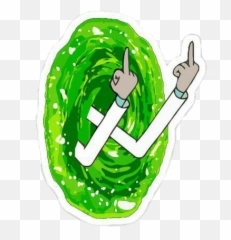 Riki Sticker - Png Rick Y Morty Portal Emoji,Disc Golf Emoji