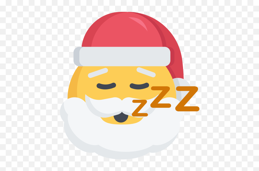 Christmas Emoji Santa Sleep Tired Icon - Free Download Sad Santa Emoji,Christmas Tree Emoji