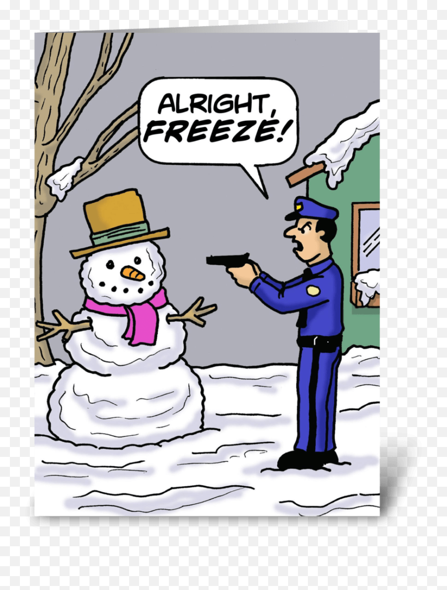 Alright Freeze Cop To Snowman - Playing In The Snow Emoji,Snowman Emoticons For Facebook