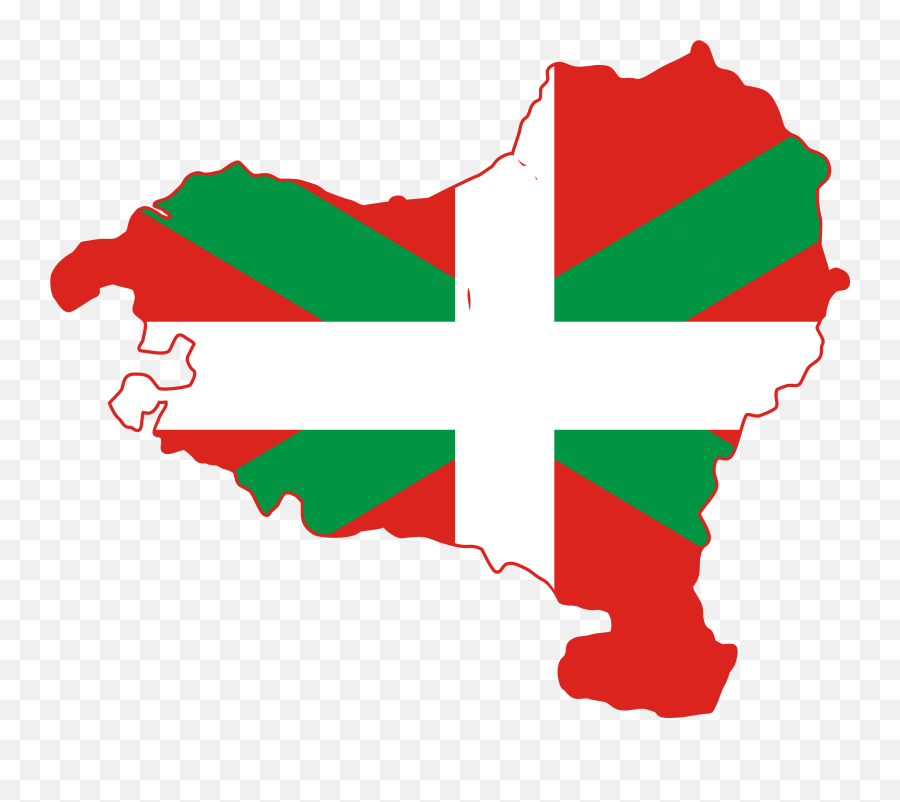Flag Map Of Basque Country Scallywag - Country Map With Flag Emoji,Basque Flag Emoji