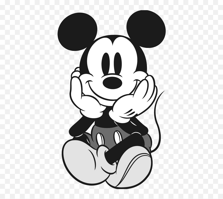 Free Mickey Mouse Black And White - Disney Mickey Emoji,Mickey Mouse Emotion Coloring Pages