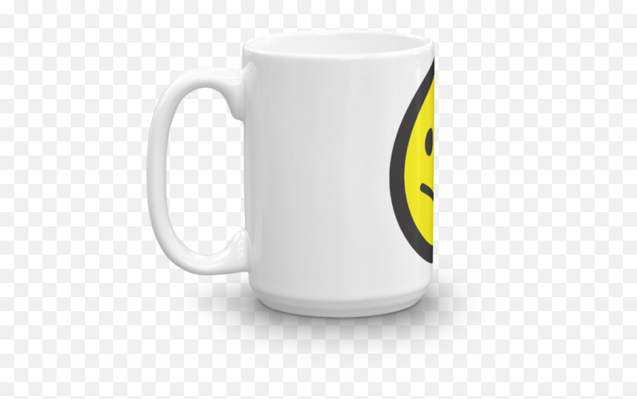 Acid Junkies Mug - Dishwasher And Microwave Safe Artist Shirt Emoji,Mocking Emoticon Black White