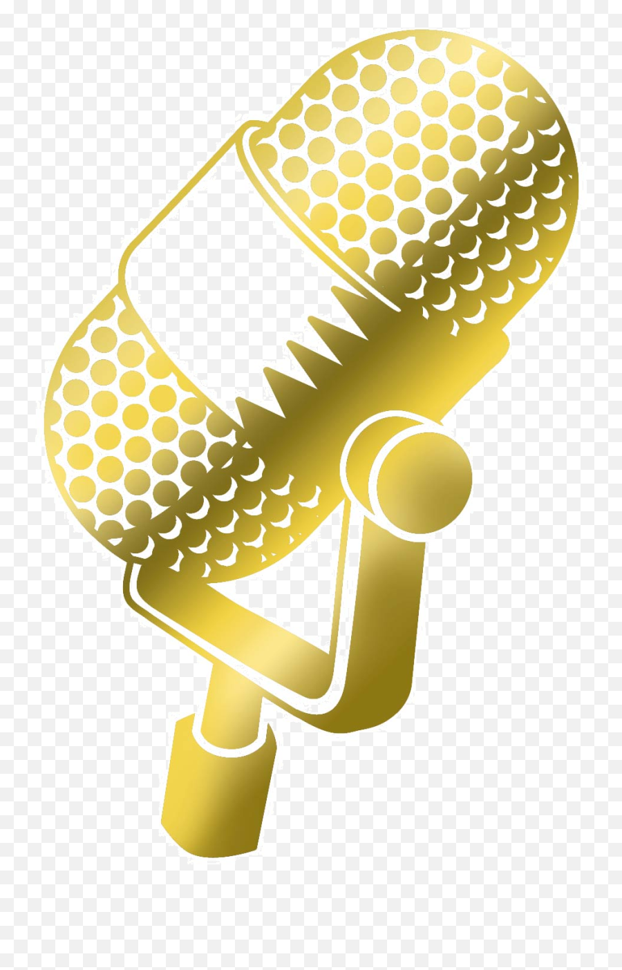 The Applause Academy - Visibility Vixen Microphone Icon Gold Emoji,How To Show Undecided Emotion In An Image