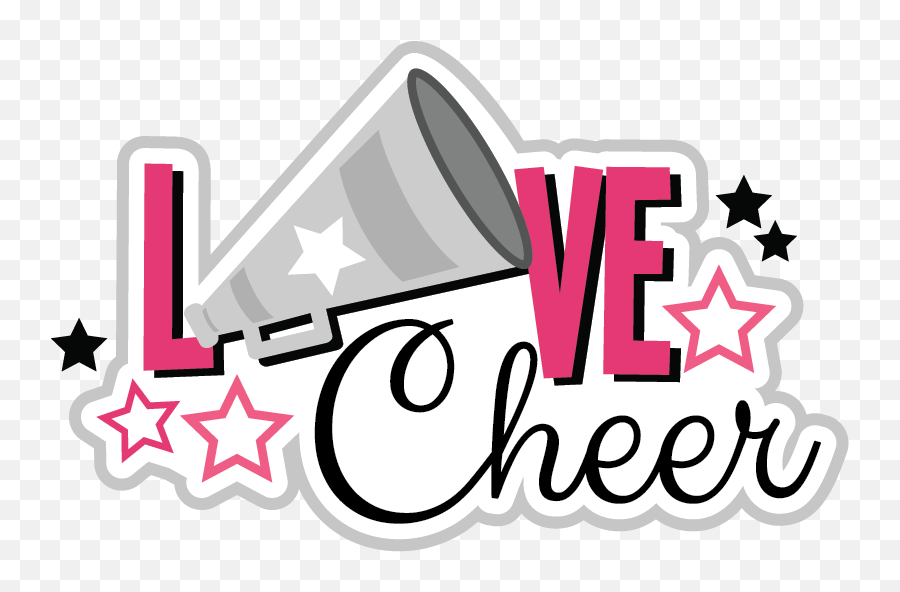 Love Cheer Svg Scrapbook Title - Free Printable Cheerleading Clipart Emoji,Cheer Emoji