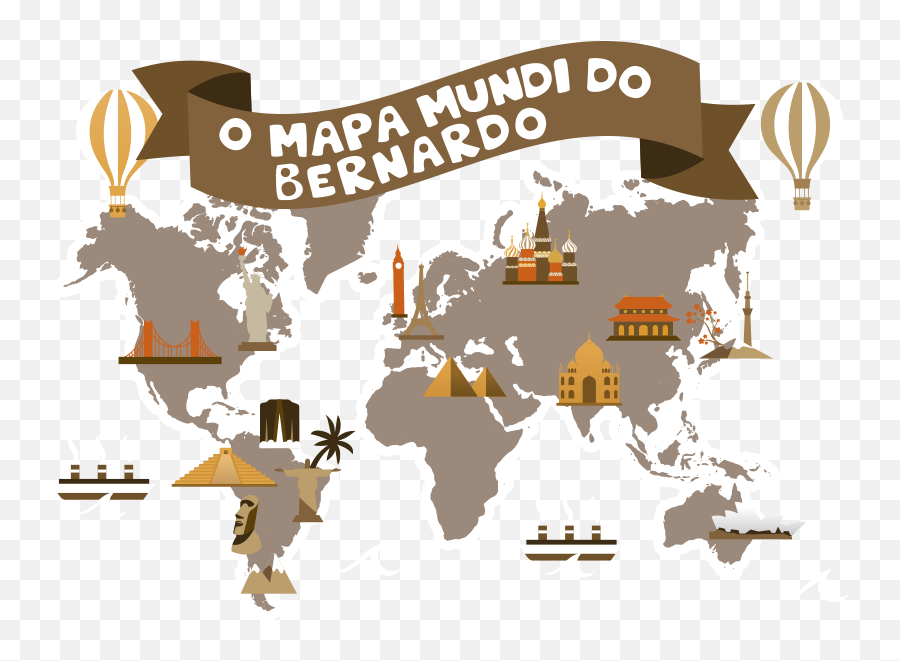 Autocolante Mapa Mundo Para Pequenos Exploradores - Tenstickers Google World Map Vector Emoji,Emojis Para Decorar