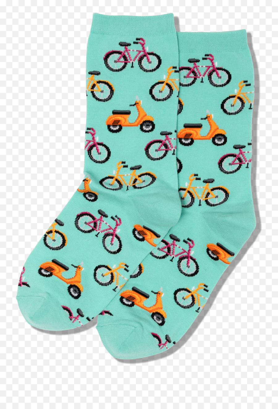 Womens Bike And Vespa Socks - Girly Emoji,Emoji Art Socks