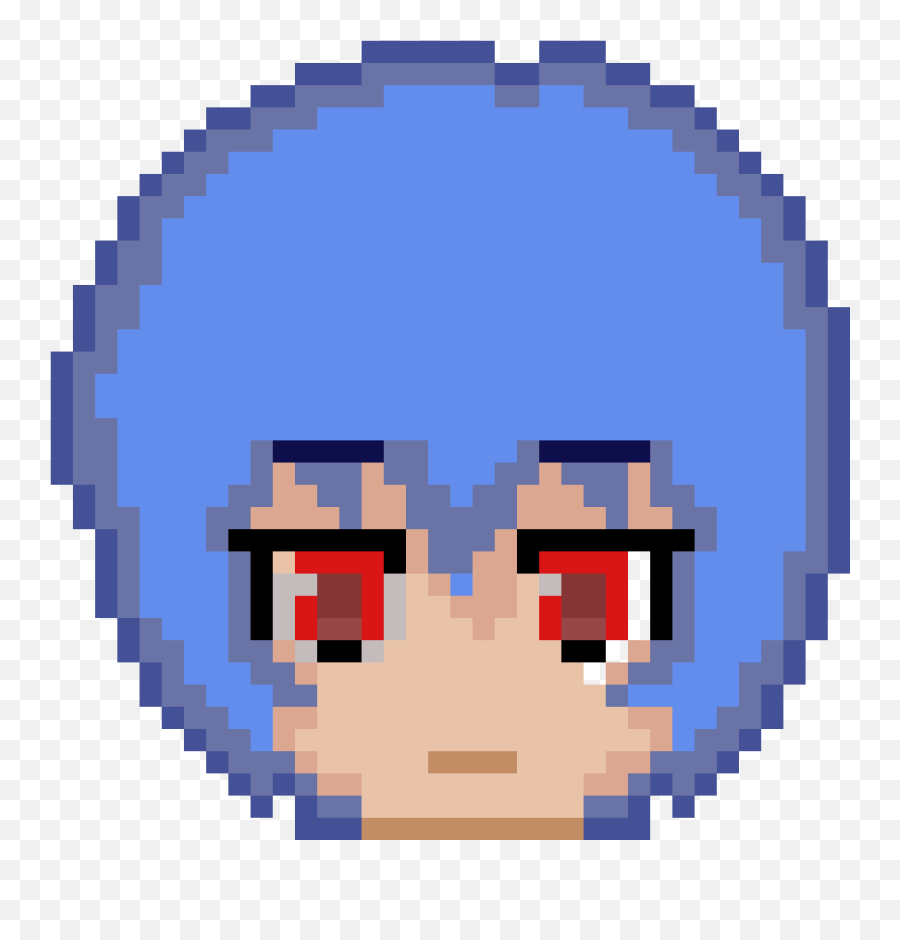 Rei Ayanami - Rei Ayanami Pixel Art Emoji,Tareria Emojis