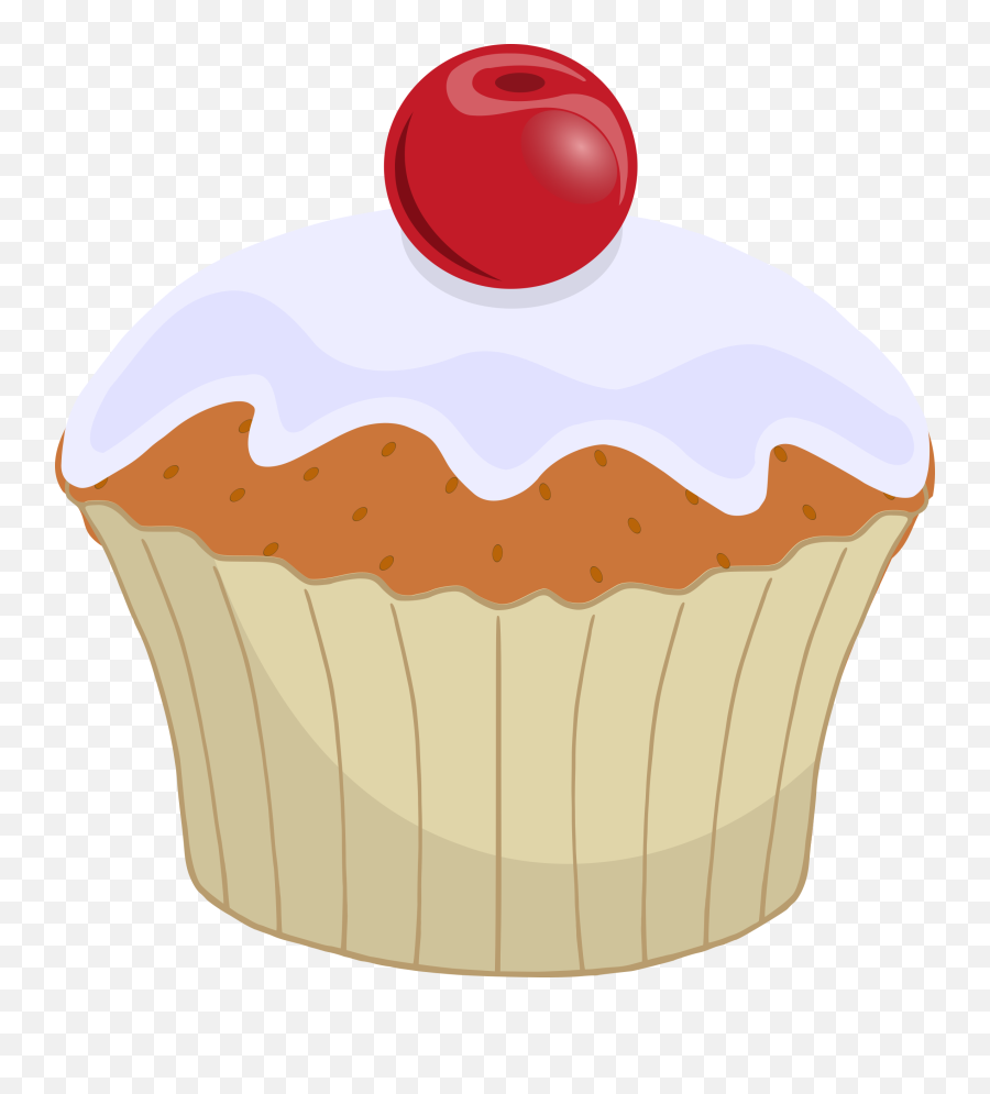 Muffin With A Cherry - Transparent Cup Cake Clipart Emoji,Muffin Emoji
