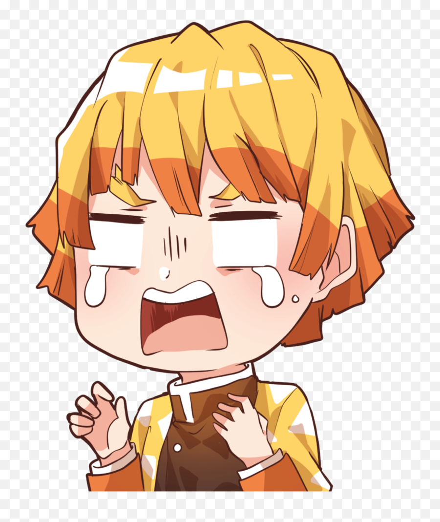 Worried Zenitsu Demon Slayer Emoji,Dazai Emoticons