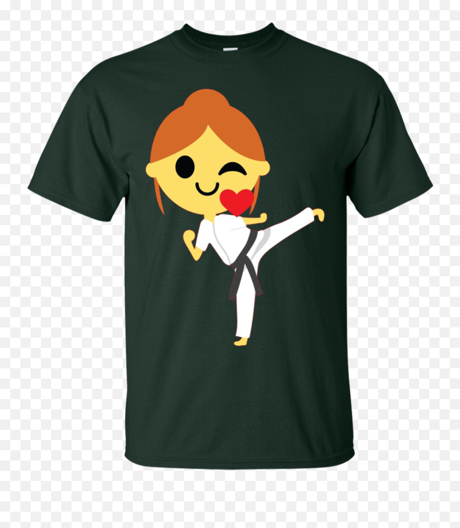 Karate Girl Flirt U0026 Kiss Emoji Shirt T - Shirt Tee Barkintaz,A Animated Kissing Lips Emoji
