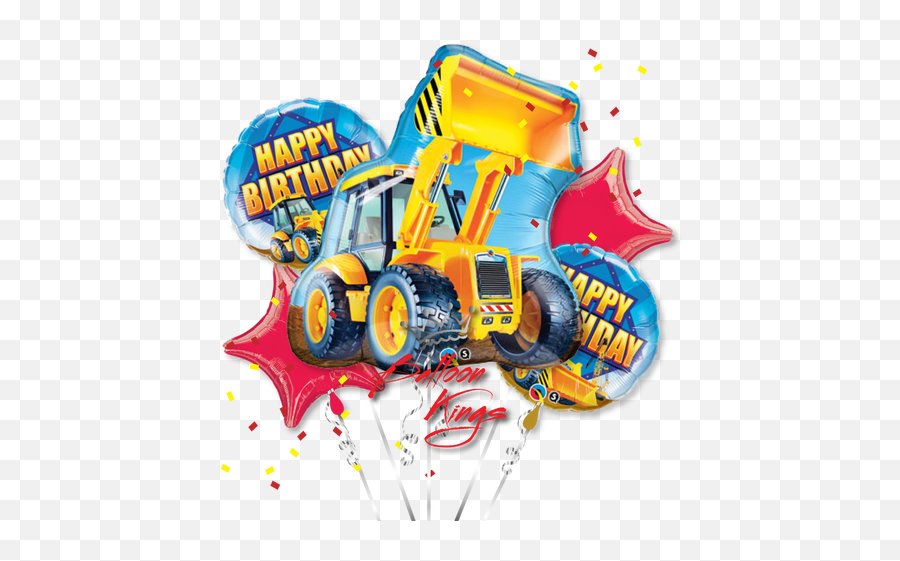 Happy Birthday Truck - Balloon Kings Emoji,Dumptruck Emoji For Facebook