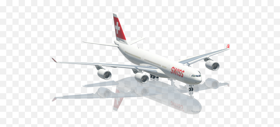 Jardesign A340 - 500 Swiss Nc Hbjmo Aircraft Skins Emoji,Flying Emoji Up Plane