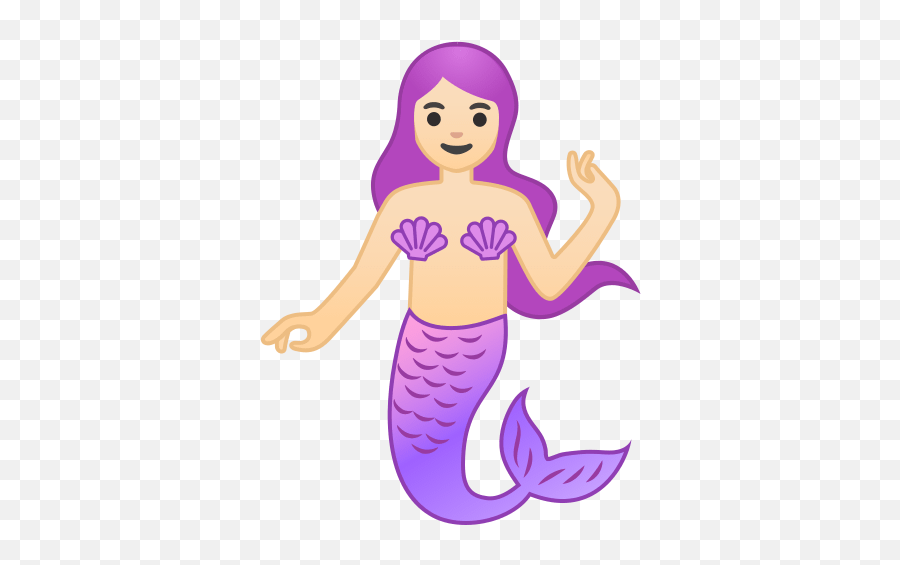 U200d Mermaid With Light Skin Tone Emoji,Android Pregnant Man Emoji