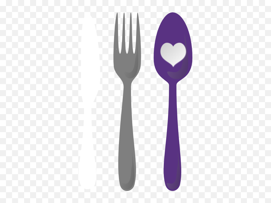 Spoon Fork Cutlery Heart Clip Art At - Spoon With Heart Svg Emoji,Fork Emoji
