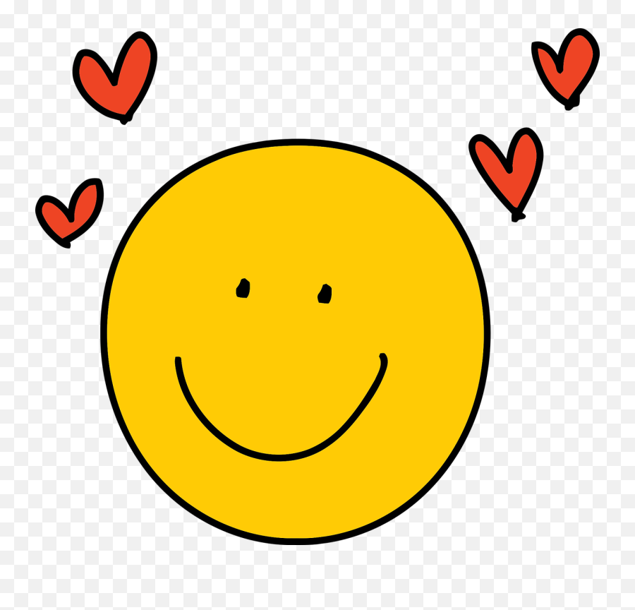 El Amor Emoji Feliz - Gráficos Vectoriales Gratis En Pixabay Happy,Emoji Riendo Png