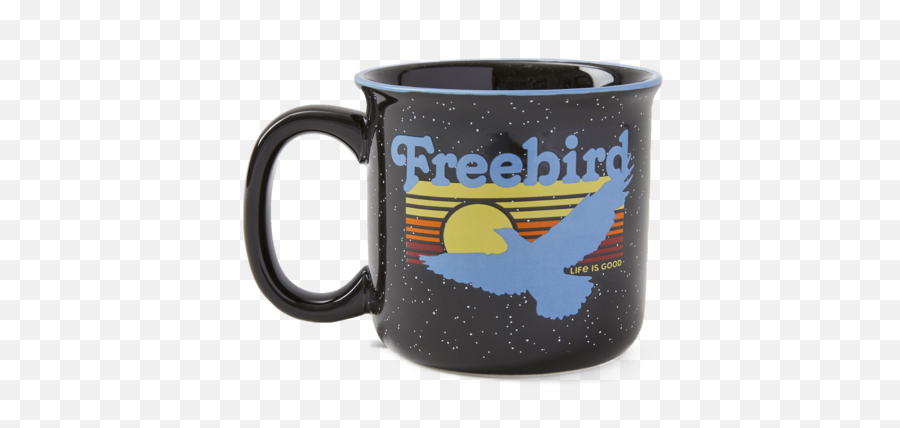 Accessories Free Bird Happy Camper Mug - Serveware Emoji,Safe Camp Emoji