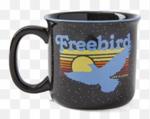 Accessories Free Bird Happy Camper Mug - Serveware Emoji,Safe Camp Emoji